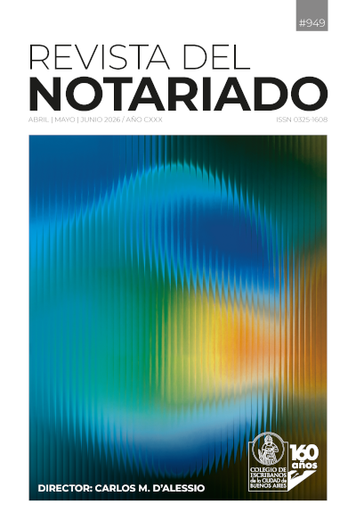 Tapa de la Revista del Notariado número 949