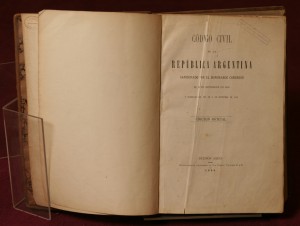 Código Civil de 1883 (Museo Notarial Argentino)
